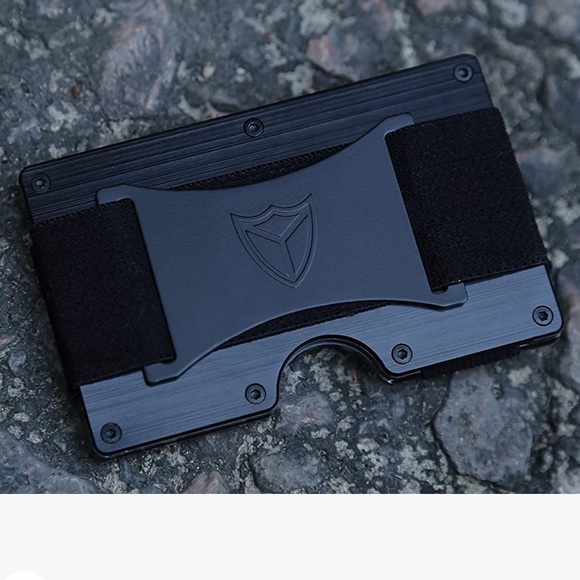 Brand New Black Lightweight Aluminum Tactical Minimalist Wallet for Men